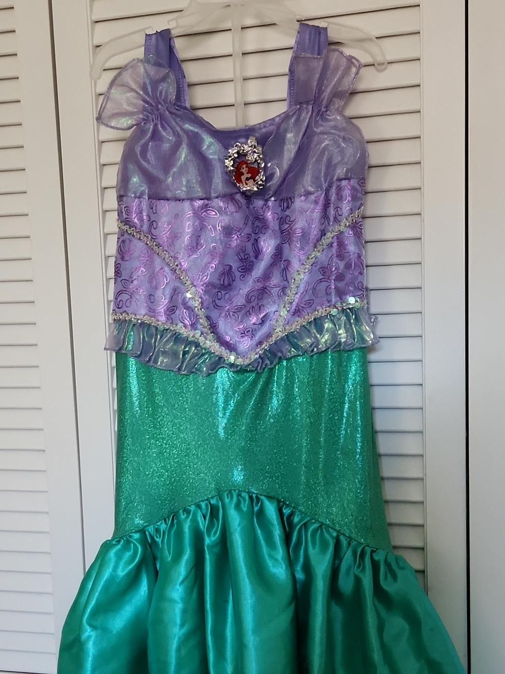 Disney Purple and Teal Ariel Mermaid Costume Dress Size 6